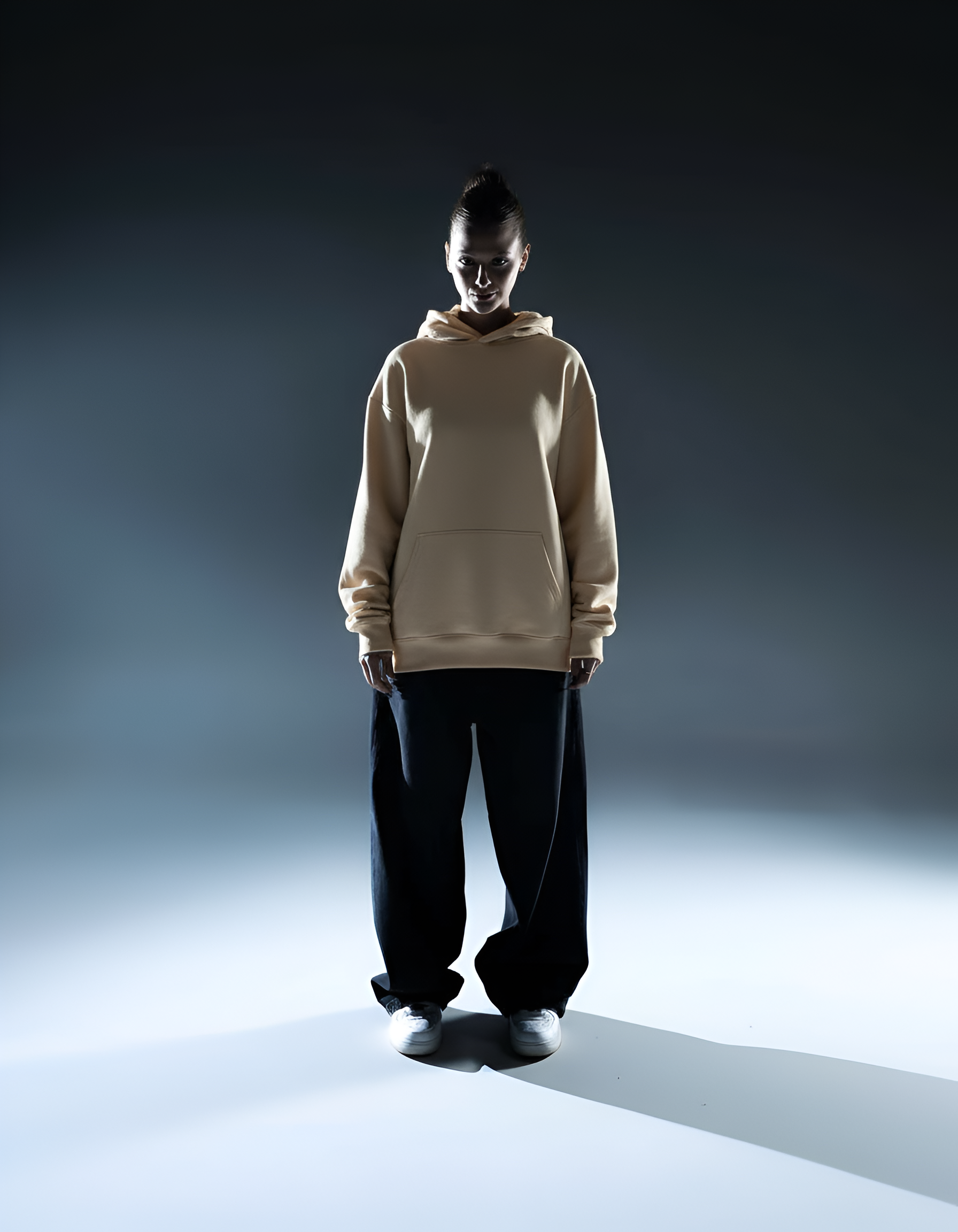 BEIGE OVERSIZED HOODIE