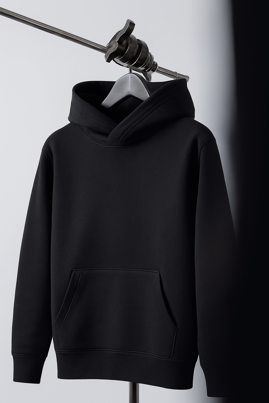 Solid Black Oversize Hoodie - ZIDDIZEN