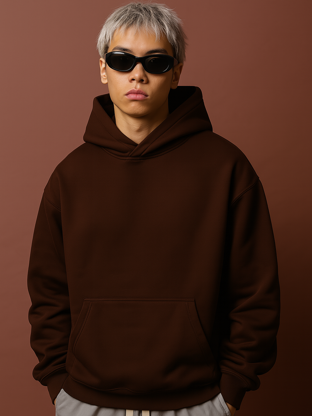 Brown Oversize Hoodie