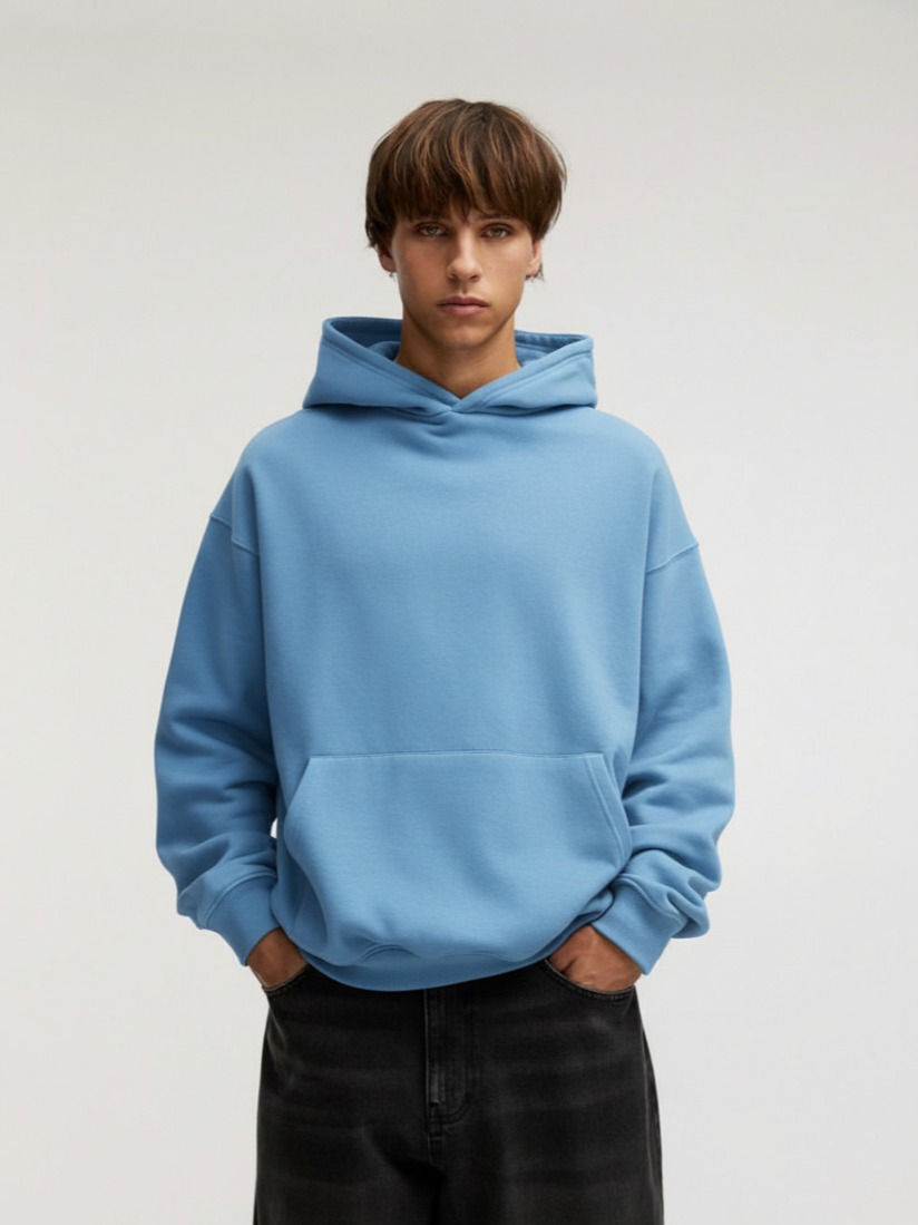 Sky Blue Oversize Hoodie