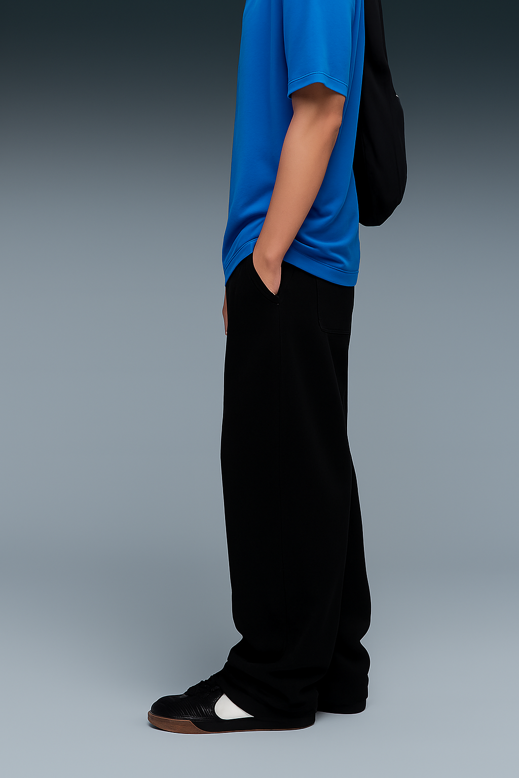 Black Baggy Jogger Pants - ZIDDIZEN