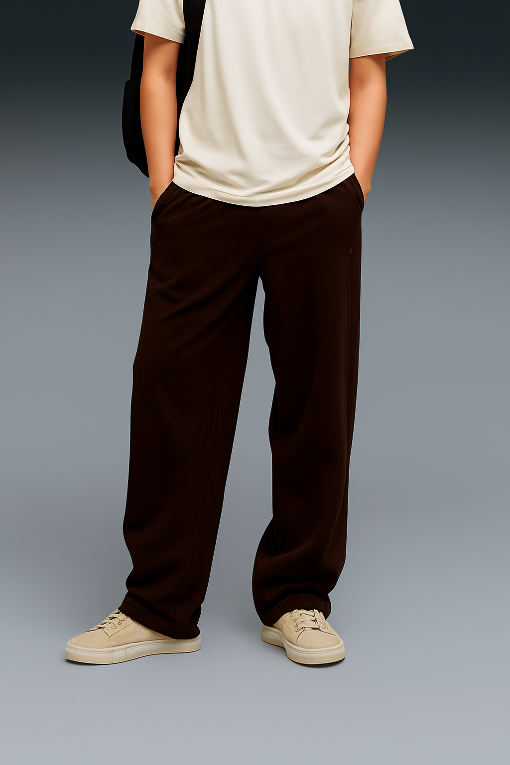 Brown Baggy Jogger - ZIDDIZEN