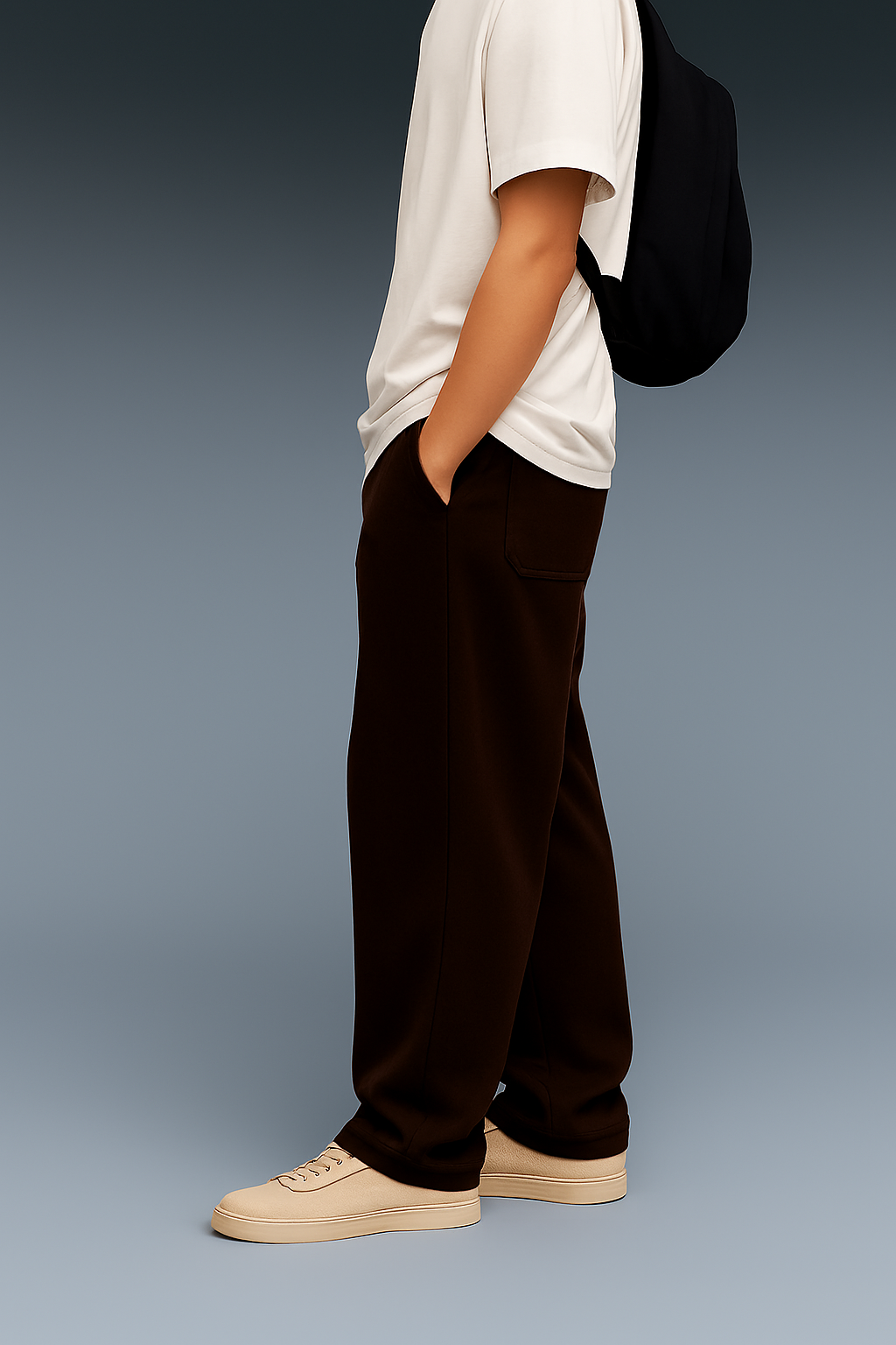 Brown Baggy Jogger - ZIDDIZEN